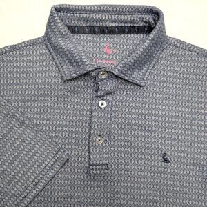Tailorbyrd Collection Mens Golf Polo Shirt - Large Blue Diamond Pattern Casual